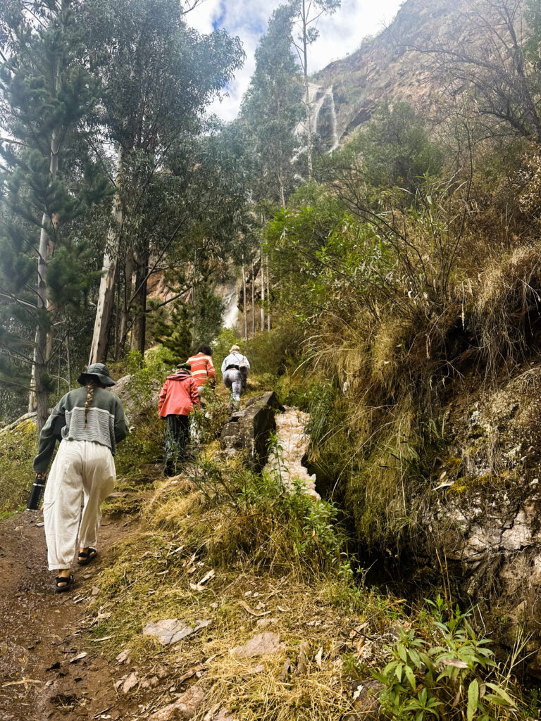 hike up arin waterfall
