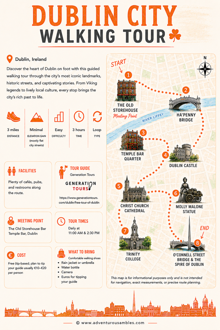 dublin city walking tour guide